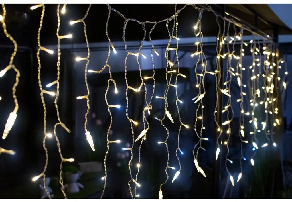 DECOREUM VIANOČNÝ SVETELNÝ ZÁVES 500 LED teplá biela farba 87847