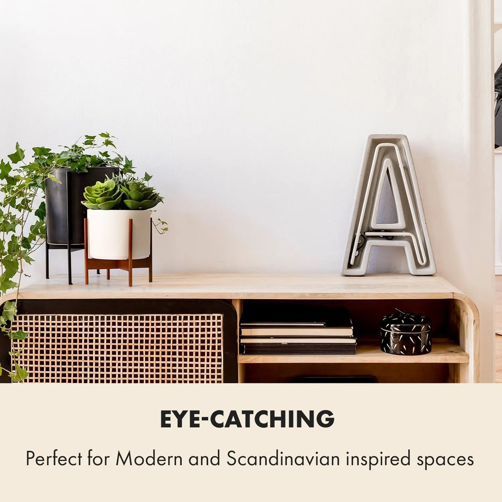 Fox & Fern Thorn, kvetináč, so stojanom, štýl 50. rokov, 2 veľkosti