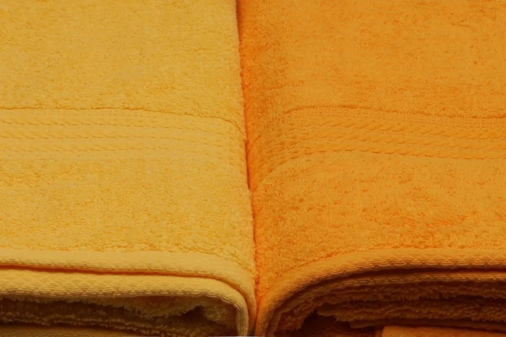 Súprava 4 ks uterákov Rainbow 70x140 cm žltá