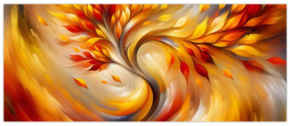 Obraz - Jesenný strom (120x50 cm)