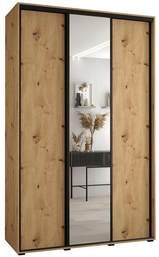 Skriňa 45 Canaris 3 160 artisan/čierna