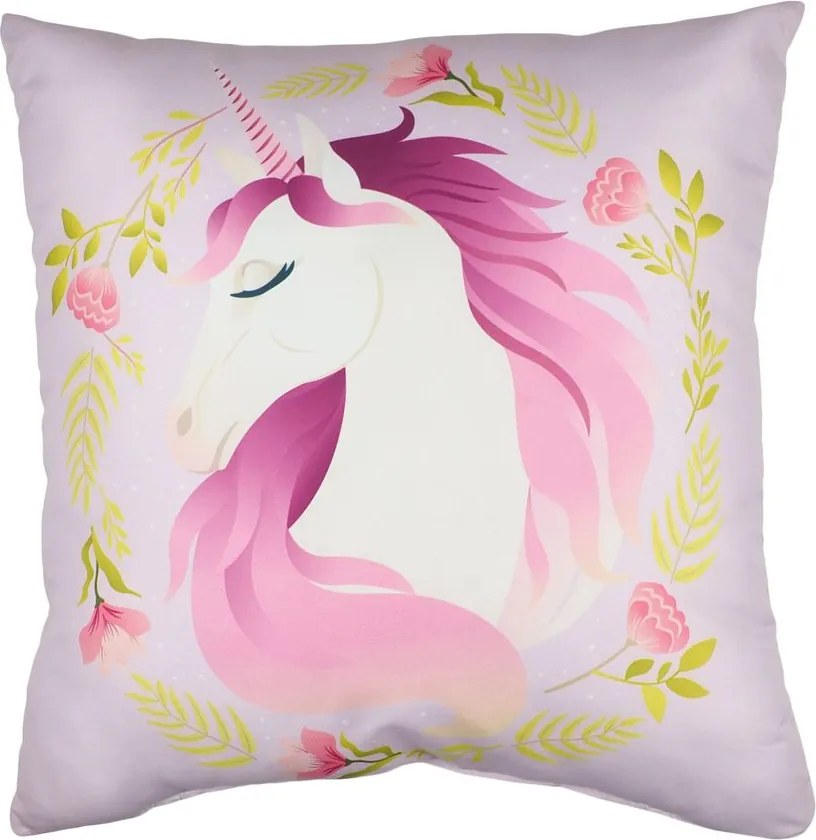 Jerry Fabrics Detský vankúšik s potlačou - Jednorožec | 40 x 40 cm