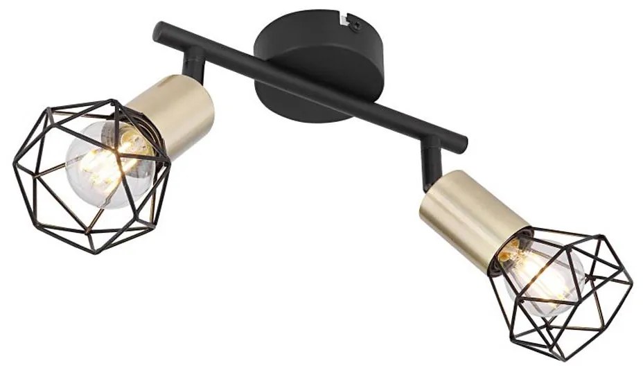 Globo 54802S-2AB - Bodové svietidlo XARA 2xE14/40W/230V