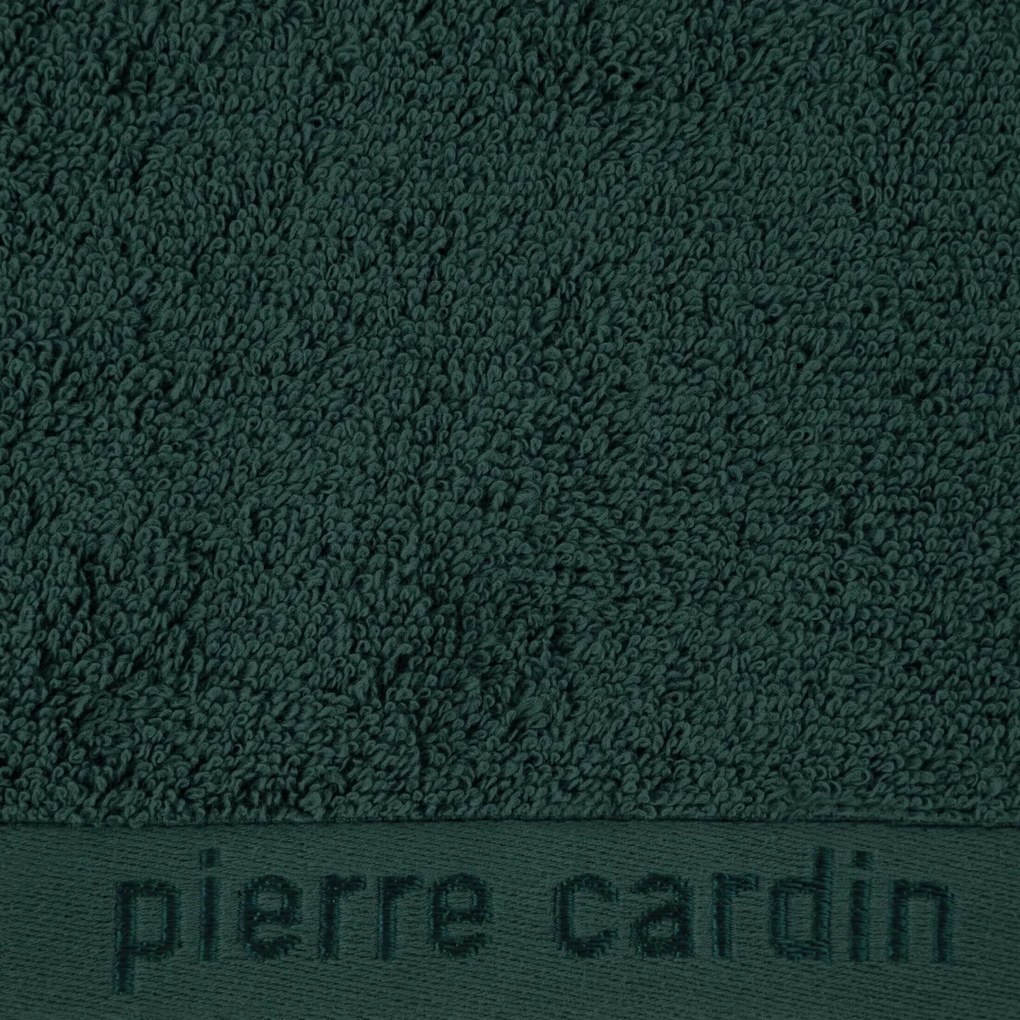 BAVLNENÝ UTERÁK PIERRE CARDIN EVI SADA 3KS 30X50 CM, 50X90 CM, 70X140 CM TMAVOZELENÁ