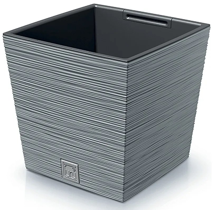 Plastový kvetináč DFS300 29,5 cm - sivý betón