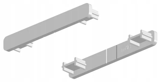 Dekorstudio Stropná hliníková dvojitá koľajnica Small PLUS Dĺžka: 120cm, Typ príslušenstva: Bežce s háčikmi