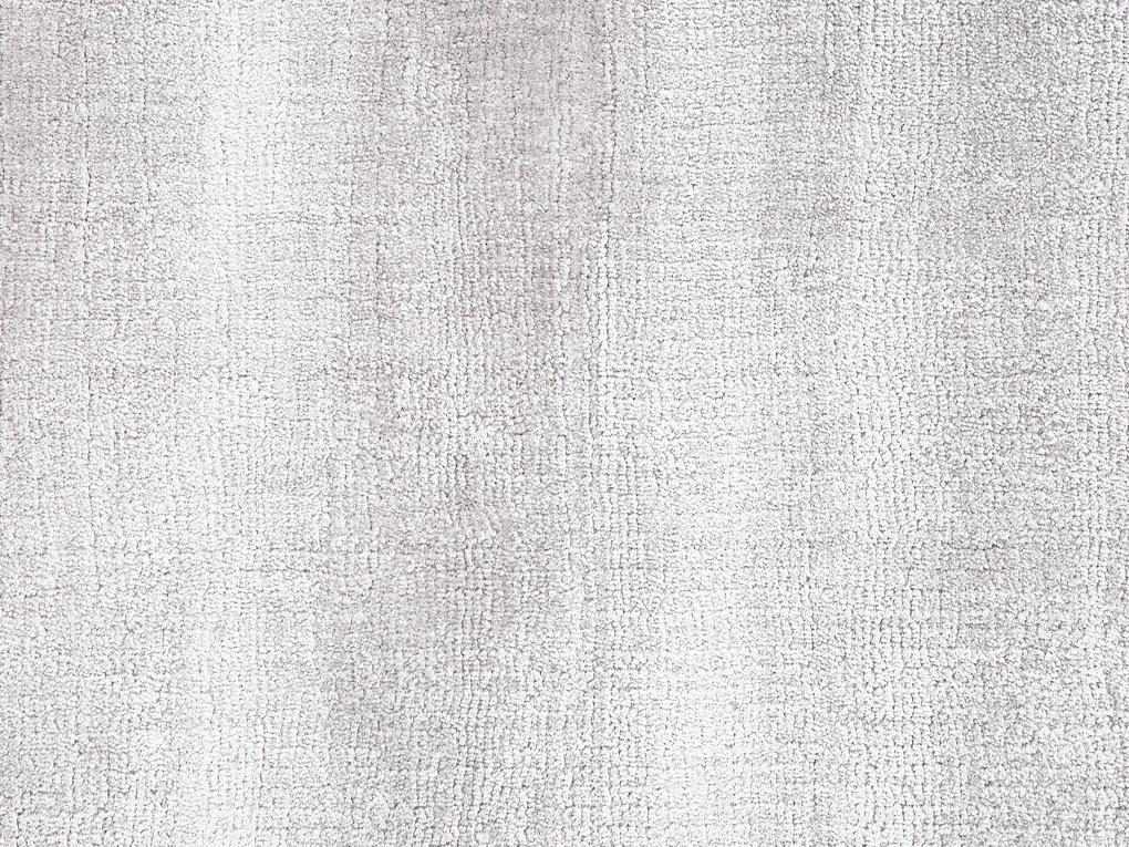 Viskózový koberec 140 x 200 cm svetlosivý GESI II Beliani