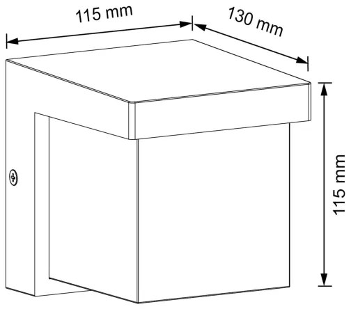 LED Vonkajšie nástenné svietidlo MORGAN LED/10W/230V IP54