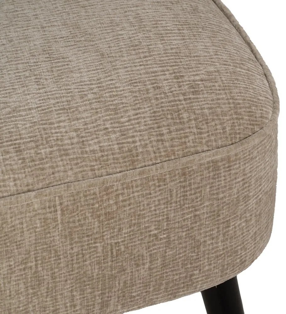 Béžové ženilkové kreslo Glam – Ixia