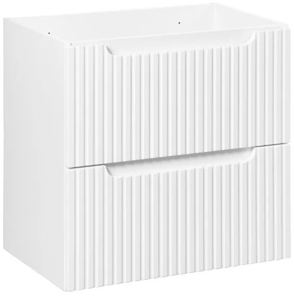 Kúpeľňová zostava Nova White so skrinkami a umývadlami 140 cm biela/dub evoke