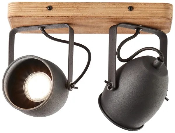 Brilliant - Bodové svietidlo CROWTON 2xGU10/6W/230V borovica