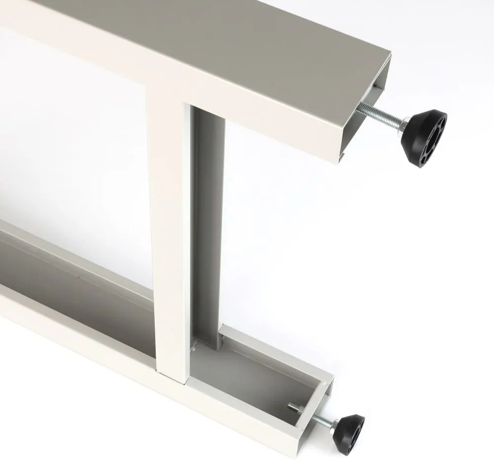 Dielenský stôl Solid MDF-13, 210 cm, 2 závesné boxy, čierna