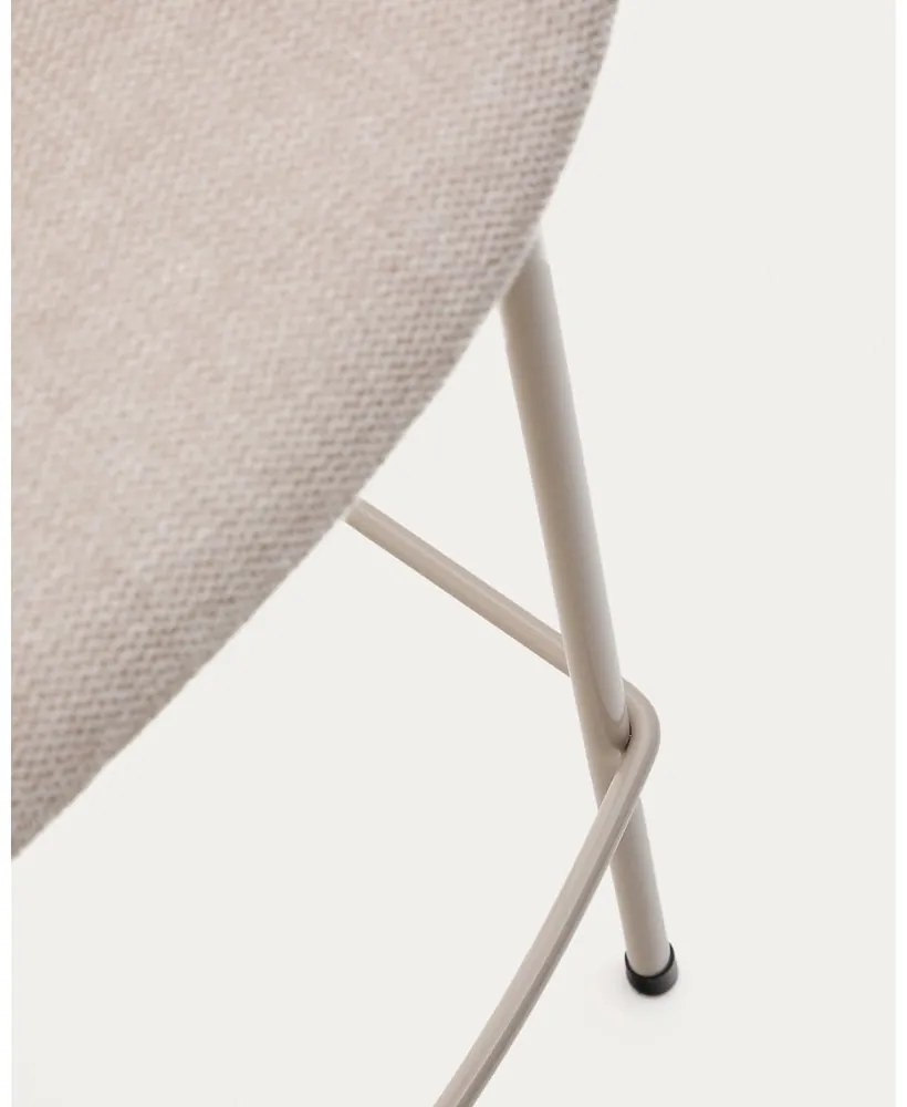 Béžová barová stolička (výška sedadla 65 cm) Yvette – Kave Home