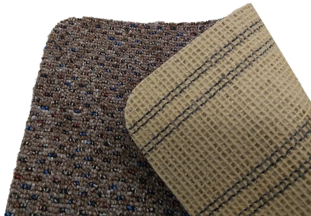 Timzo, Koberec metráž New Techno 3516 tm. béžové, na mieru, šíře 4m,5m, béžová, ab (mriežka), chodba / predsieň