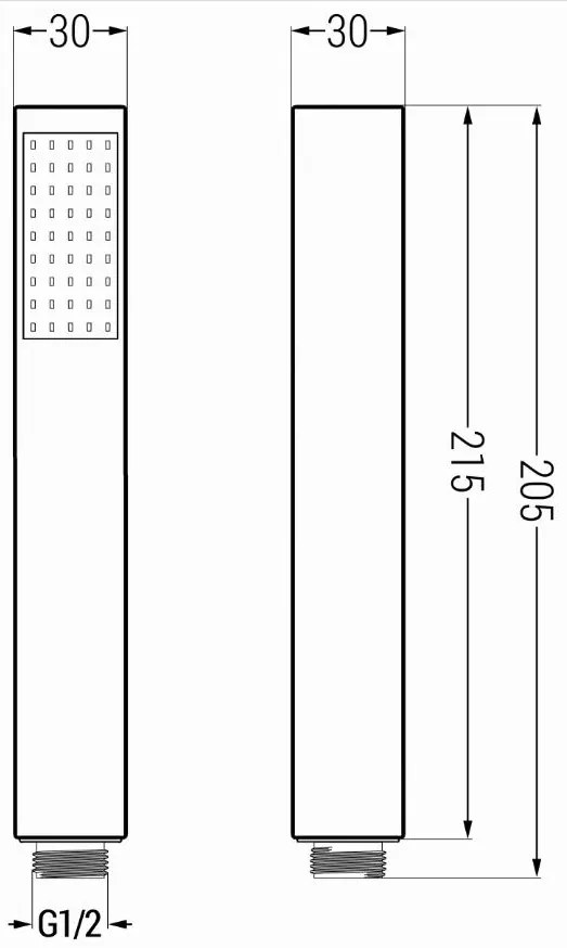 Mexen príslušenstvo - 1-bodový ručný sprchový set R-77, zlatá, 785776052-50