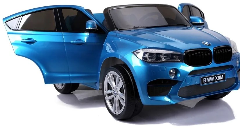 LEAN CARS ELEKTRICKÉ AUTÍČKO BMW X6M - LAKOVANÉ - MODRÉ - 2x120W - 12V10Ah - 2021