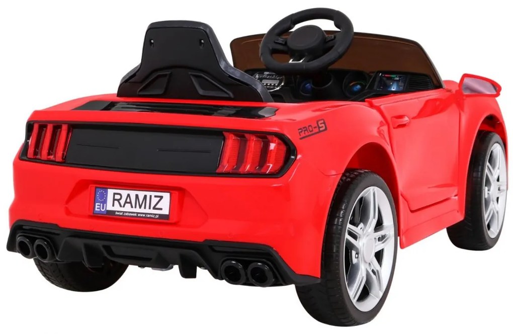 RAMIZ ELEKTRICKÉ AUTÍČKO MUSTANG GT - ČERVENÉ - 2x30W - 2x6V/4,5Ah - 2023