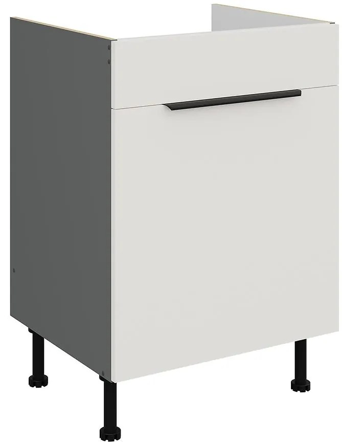 Kuchynská skrinka Aria-Wh/Ant Anti Fingerprint 60zl 1s Bb