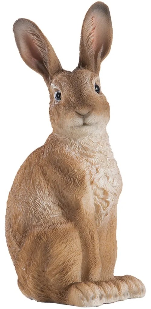 Záhradná figúrka z polyresinu Mat, 23 cm, hnedá