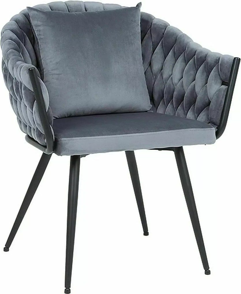 SI Stolička Nuvo Velvet sivý