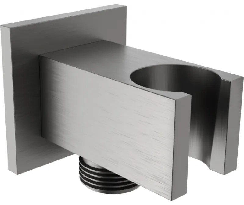 Mexen CUBE, podomietkové rohové pripojenie ručnej sprchy 1/2", grafitová, 79300-66