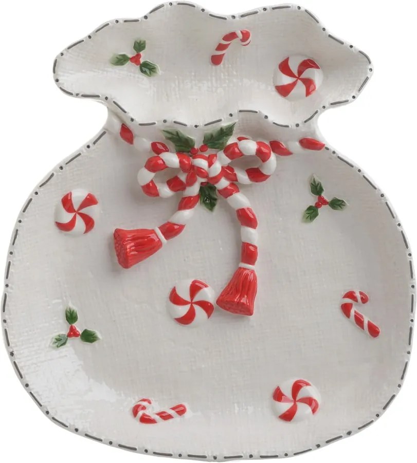 Vianočný keramický tanier InArt Anna