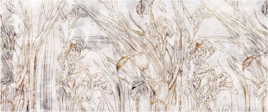 Obraz - Kosatce (120x50 cm)