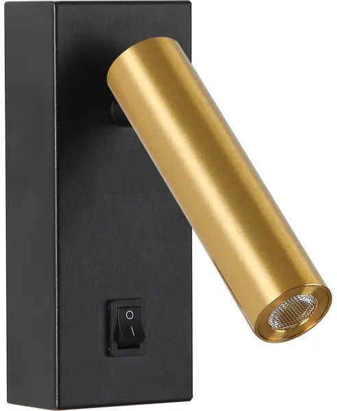 Brilagi - LED Nástenné bodové svietidlo MAYA LED/3W/230V 4000K čierna/zlatá
