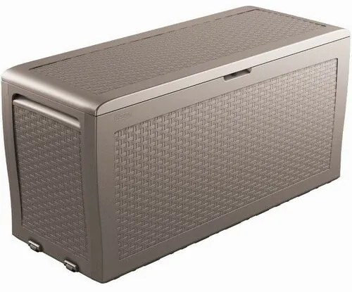 Keter Záhradný úložný box Samoa Rattan sivá, 270 l, 117 x 57 x 45 cm