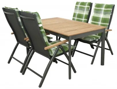 Doppler Concept teak 4+1 - záhradné sedenie (hliník/drevo)
