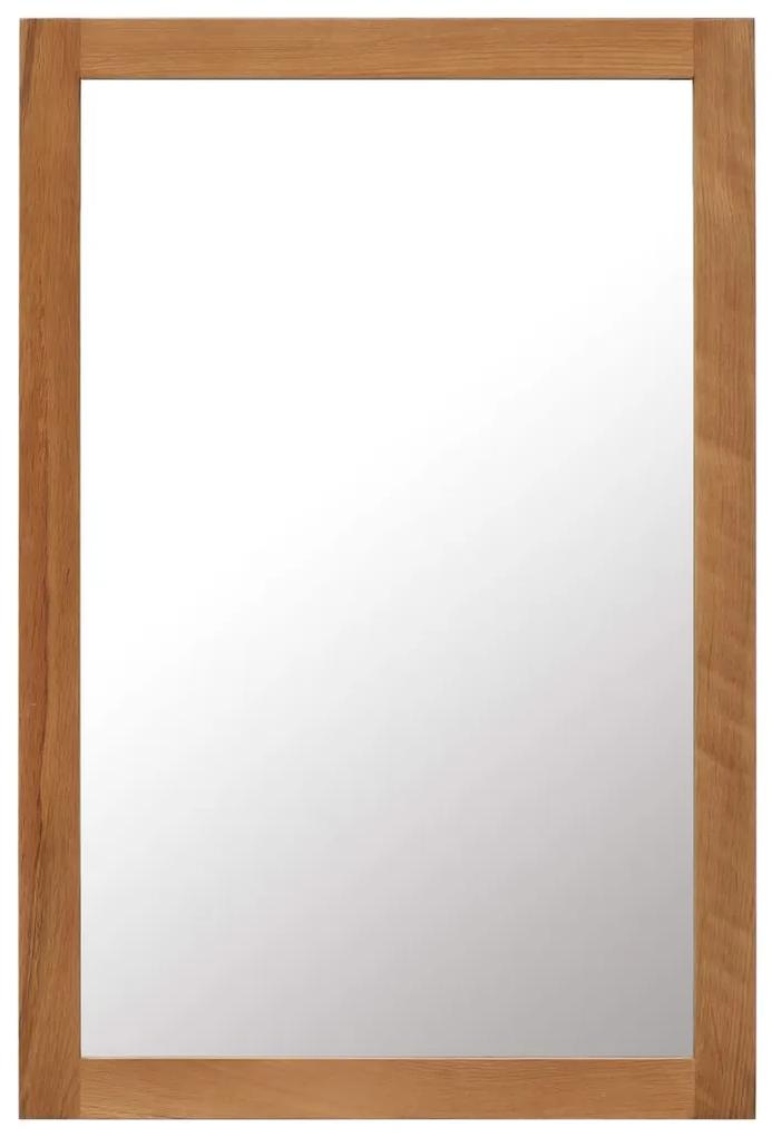 vidaXL Zrkadlo 60x90 cm, dubový masív