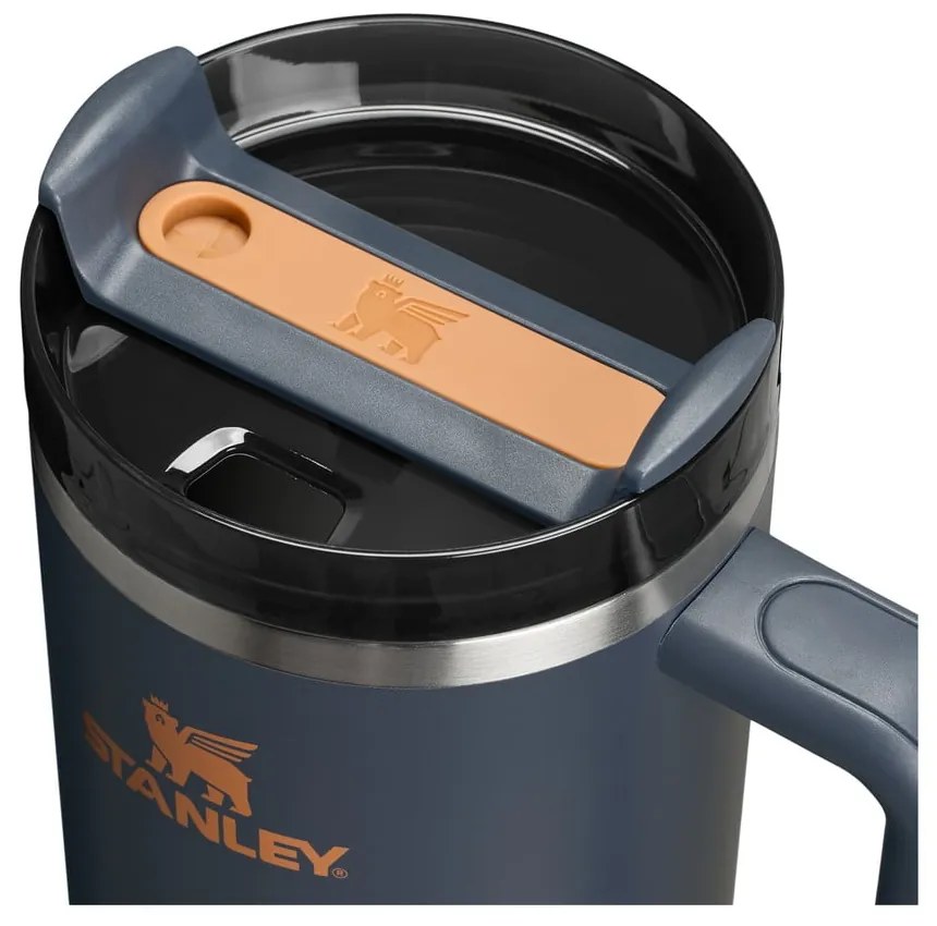 Tmavomodrá termoska so slamkou z nehrdzavejúcej ocele 1,18 l Quencher H2.0 FlowState Tumbler Twilight – Stanley
