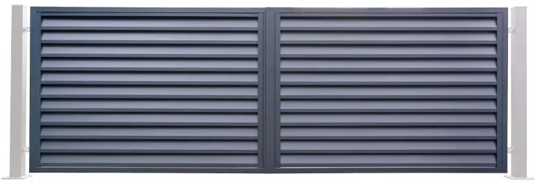 Trestles Kyvné dvere s lištami Z, dĺžka 4208 mm, výška 1461 mm