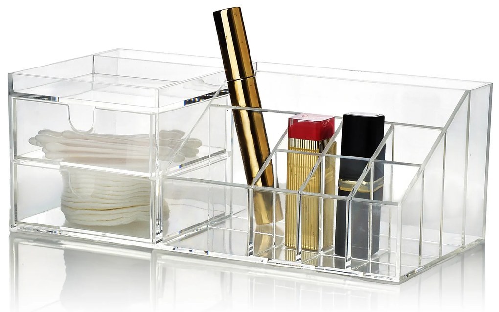 Kosmetický organizér BEA 24x9x12 cm čirý