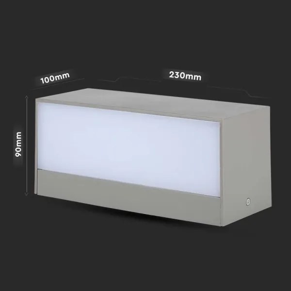 LED Vonkajšie nástenné svietidlo LED/12W/230V 3000K IP65