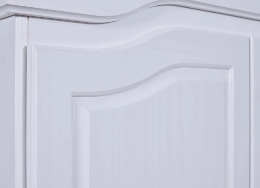 Šatníková skriňa Bastian, bielená borovica