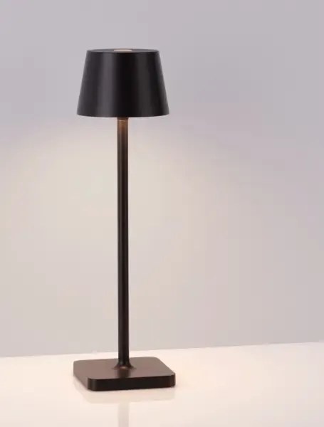 Vonkajšia stolová lampa Deck čierna