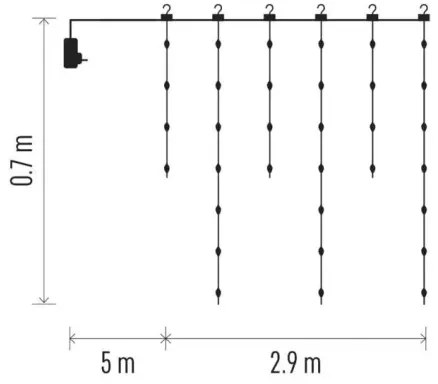 LED Vonkajšia vianočná reťaz 100xLED/8 funkcií 7,9x0,7m IP44 teplá biela