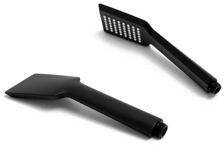 Ručná sprchová hlavica BAO s držiakom a 150 cm hadicou - čierna matná