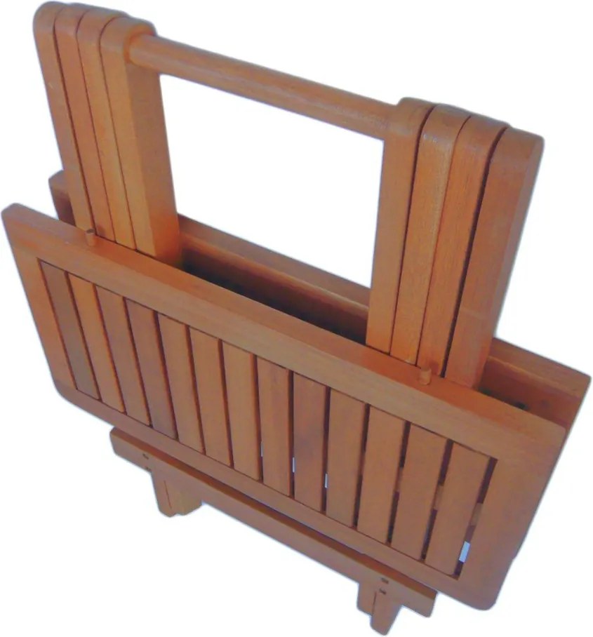 Záhradný odkladací stolík z masívu akácie 50x50 cm Cleveland – Garden Pleasure