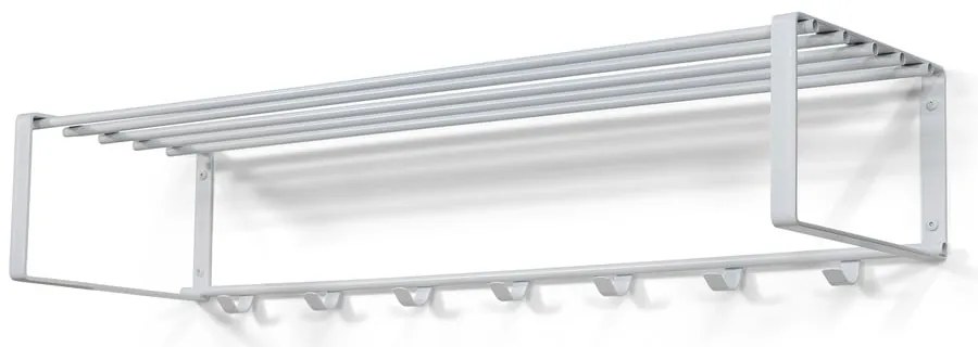 Biely kovový nástenný vešiak s poličkou 100 cm Rex – Spinder Design