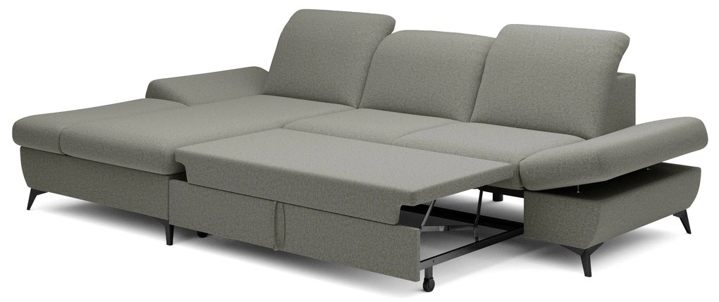 Rohová sedacia súprava Harpie (sivá) (L). Akcia -10%. Vlastná spoľahlivá doprava až k Vám domov. 1097976