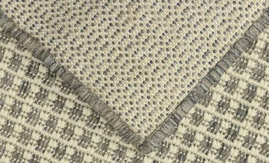 Oriental Weavers, Kusový koberec Sisalo / DAWN 2822 / W71I – na von aj na doma, 160x230, šedá, chodba / predsieň