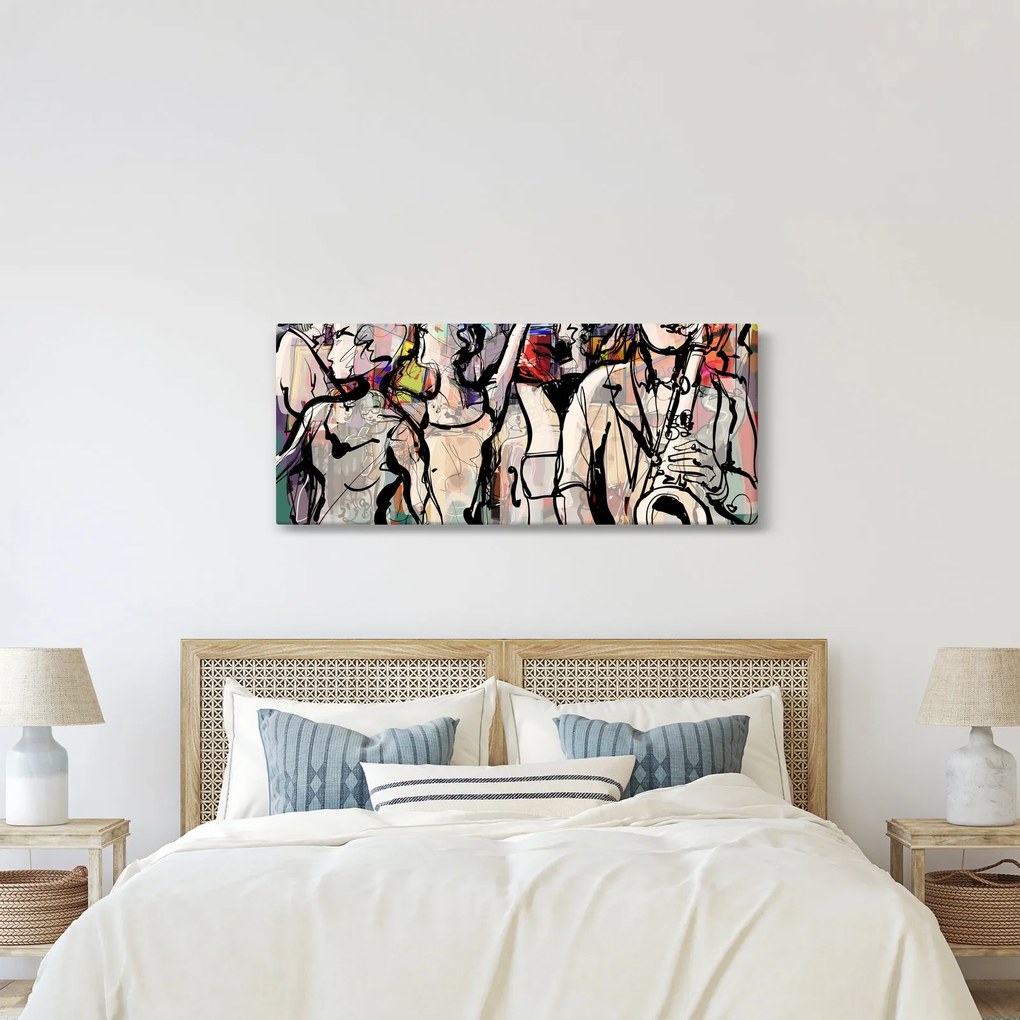 Obraz - Jazzová noc (120x50 cm)