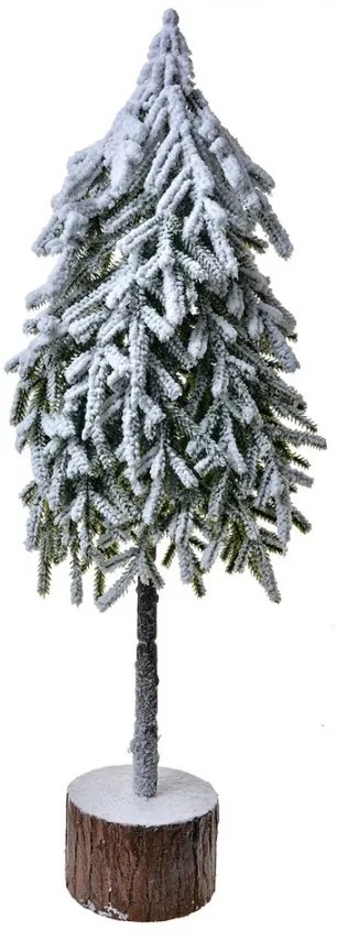 Vianočná dekorácia zasnežený ihličnatý stromček - 20*15*53 cm