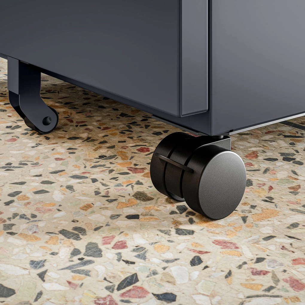 Kontajner pod stôl KATE 390 x 600 x 500 mm, antracitový