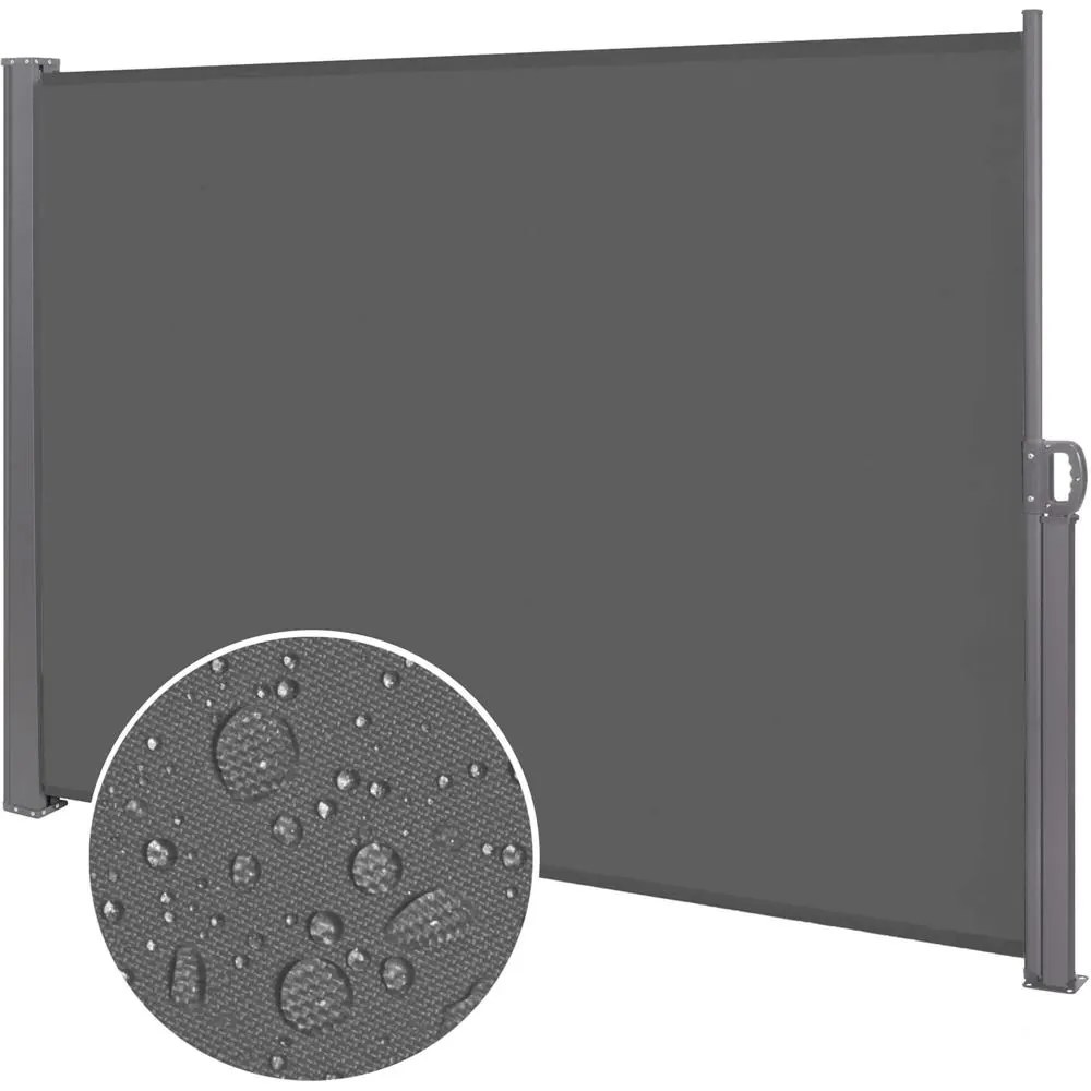 Bočná markíza 160 x 300 cm SPRINGOS AW0002 - tmavosivá