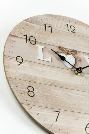 Drevené nástenné hodiny 30x30 193013
