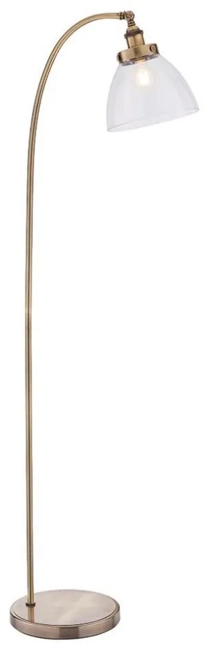 Endon 77860 - Stojacia lampa HANSEN 1xE27/40W/230V mosadz