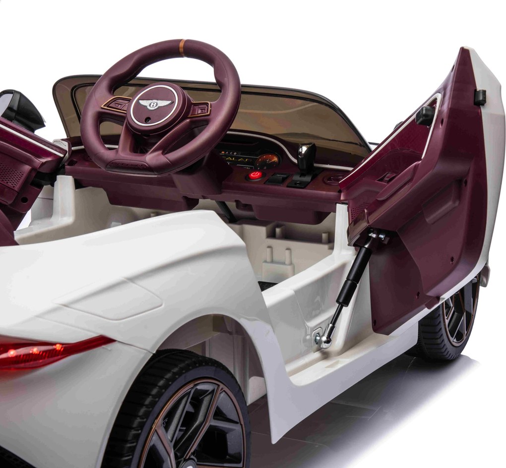 Bentley Bacalar auto na batérie pre deti, biele + diaľkové ovládanie